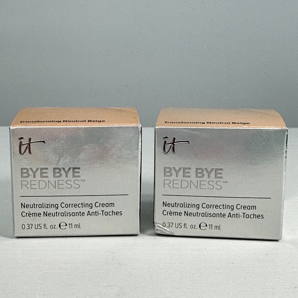 IT Cosmetics Bye Bye Redness Neutralizing Correcting Cream Lot of 2 Travel Size